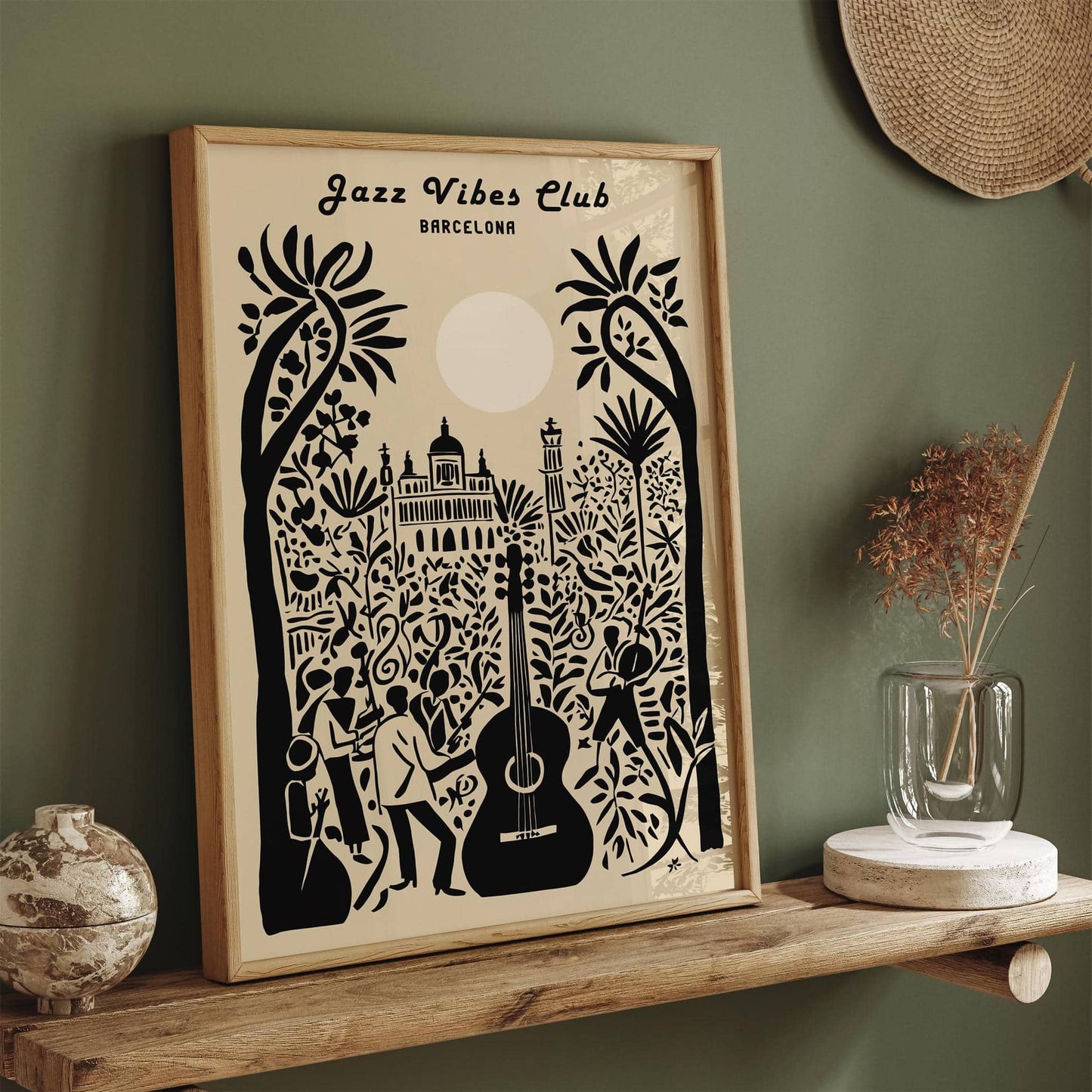Barcelona Jazz Club Music Poster 2025