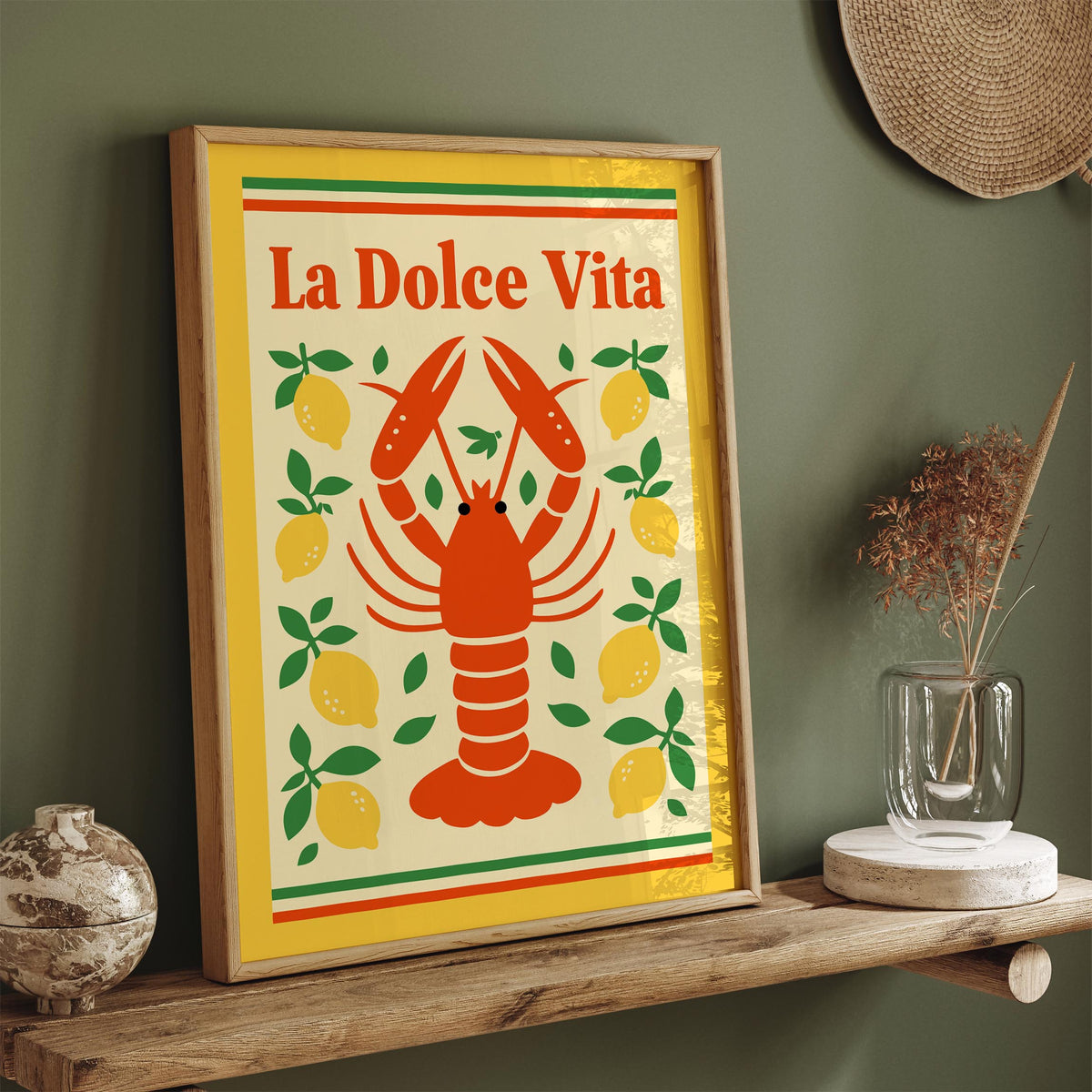 La Dolce Vita Lobster Poster