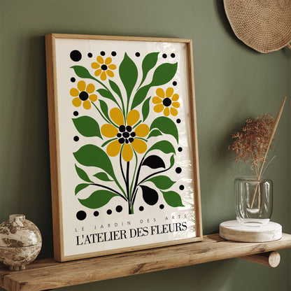 Vintage French Flower Art Print