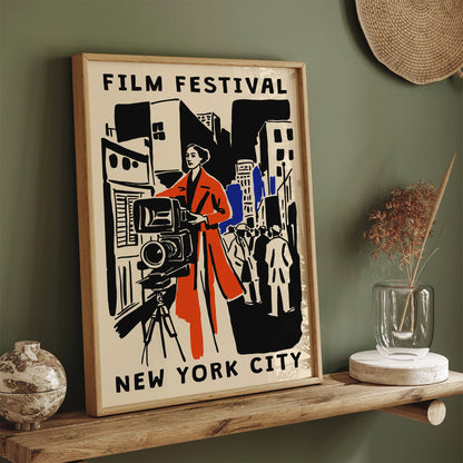 New York Film Festival Poster – Retro Design