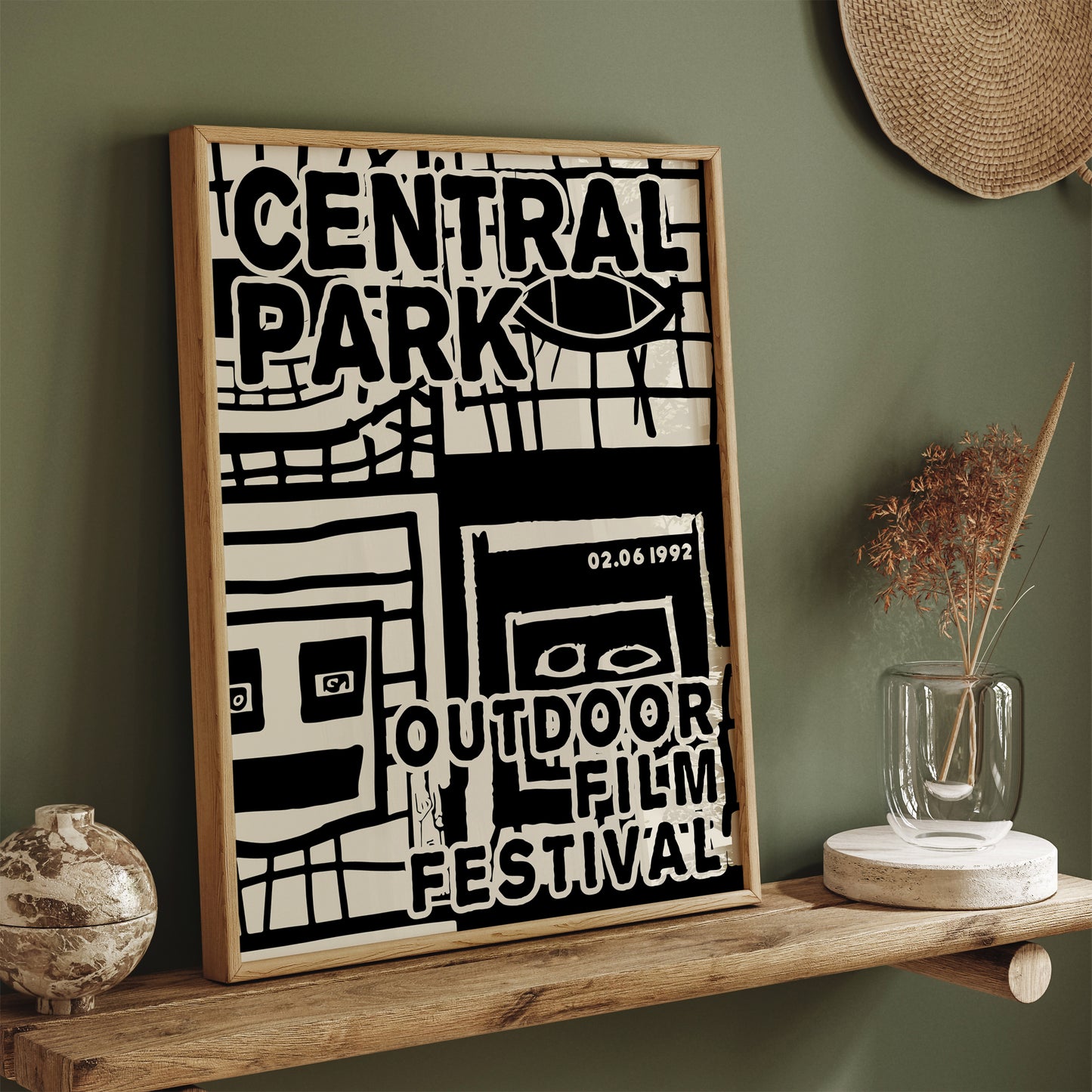 Central Park Film Festival B&W Poster