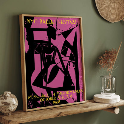 NYC Ballet Festival Vintage Poster