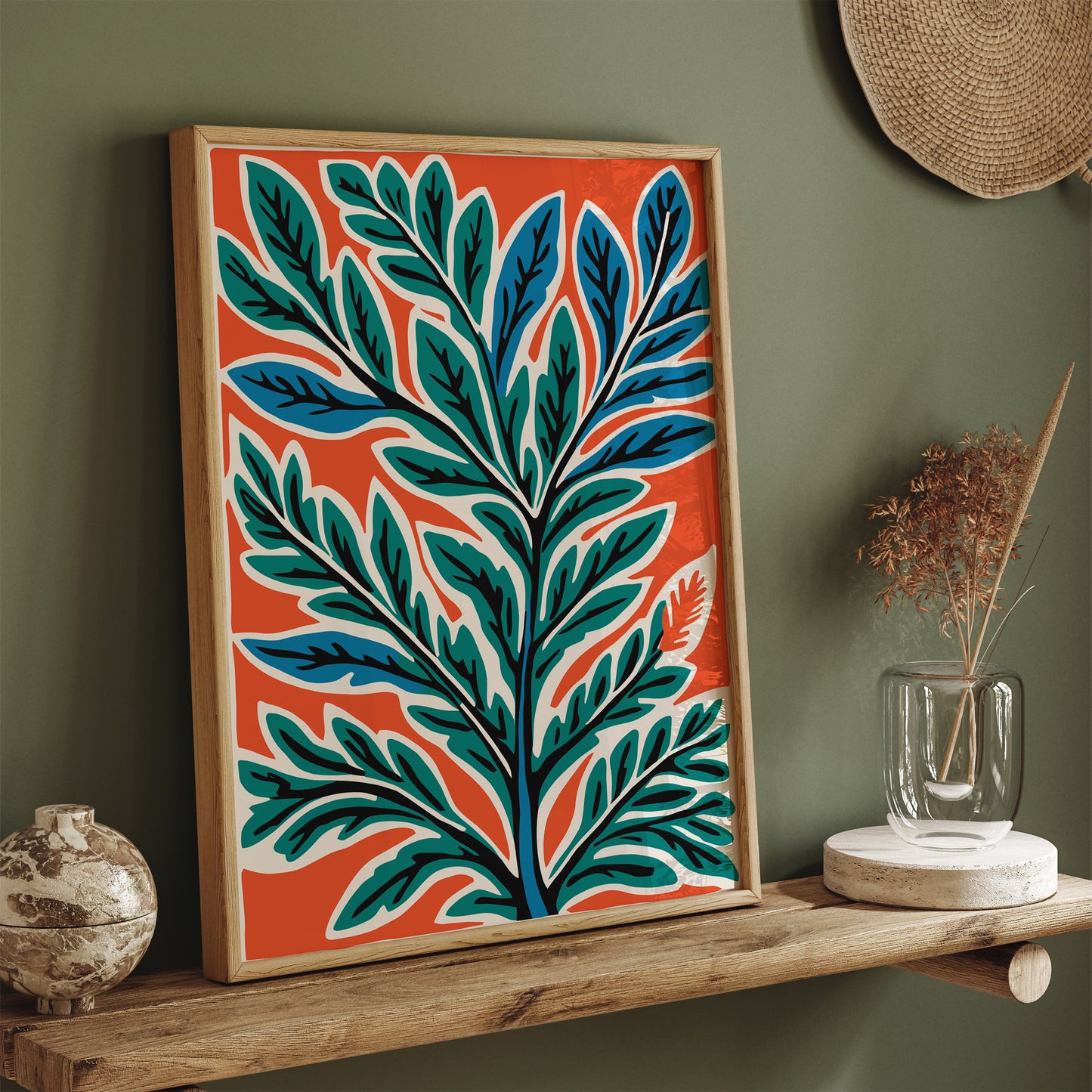 Botanical Wall Art, Foliage Poster for Home Decor