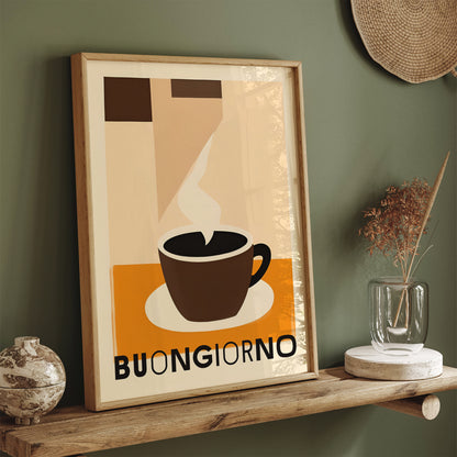 Buongiorno - Italian Coffee Minimalist Poster