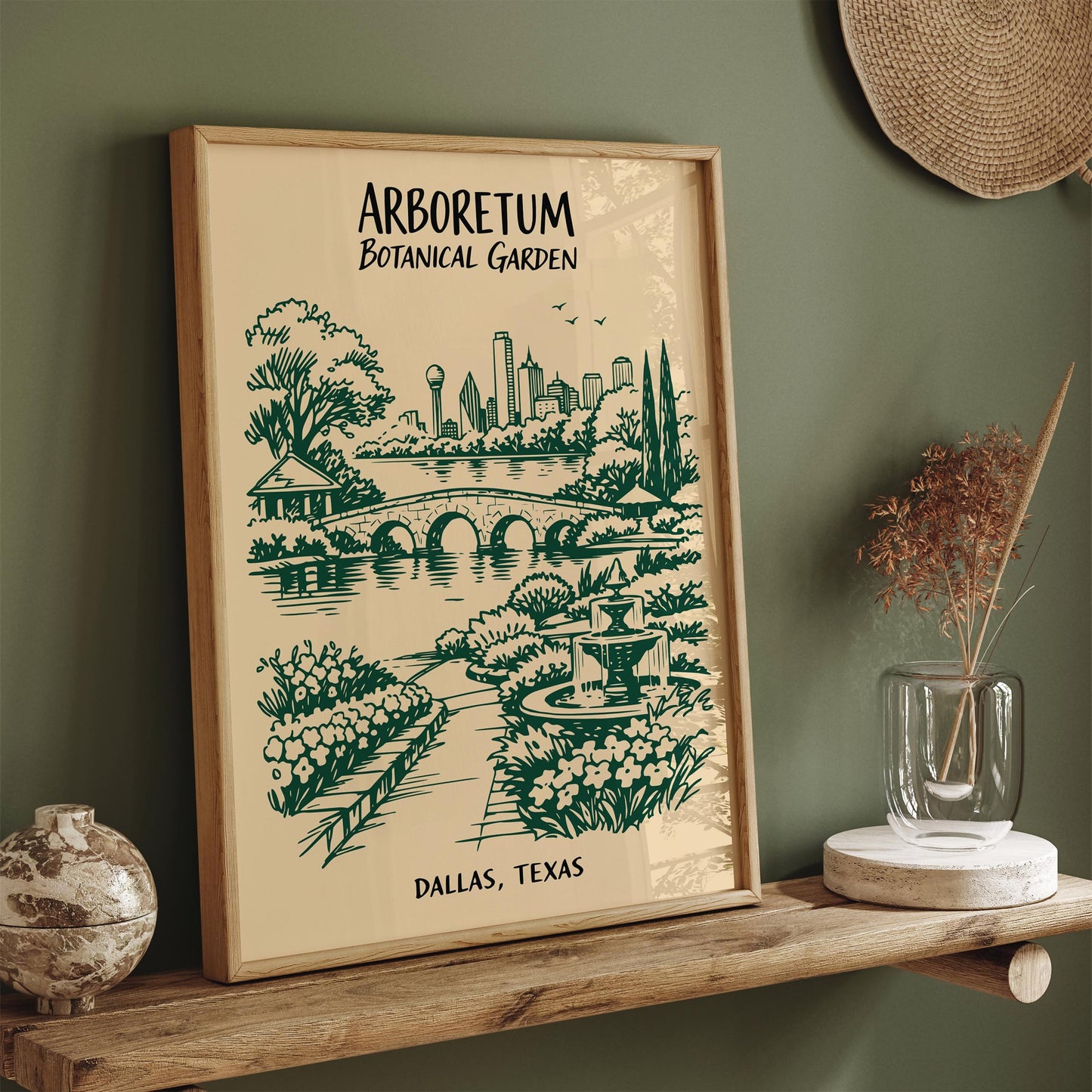 Dallas Arboretum Botanical Garden Poster