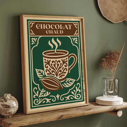 Rococo French Cafe Decor - Hot Chocolate Wall Art