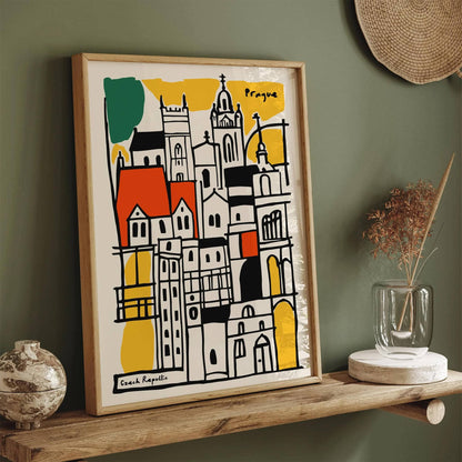 Prague Czech Republic Architecture Poster