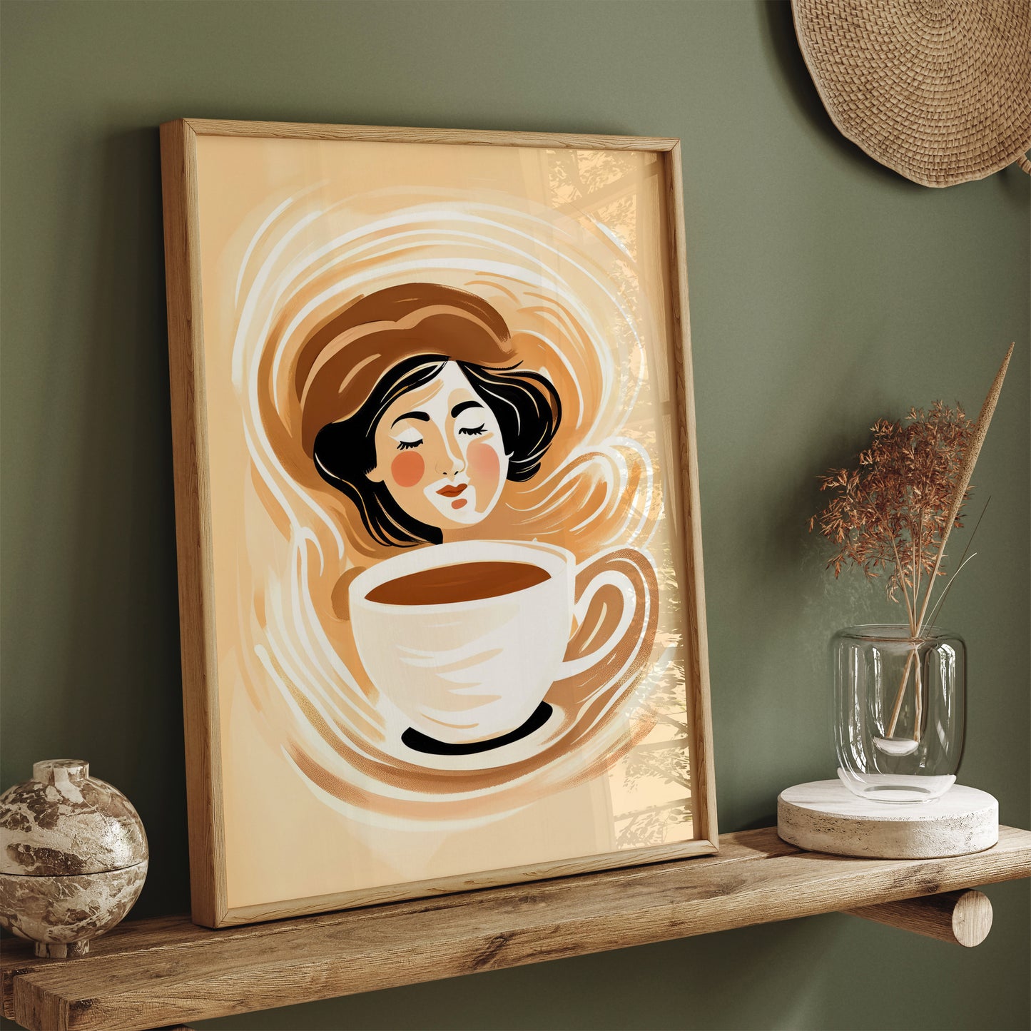 Coffee Girl Kitchen Wall Art