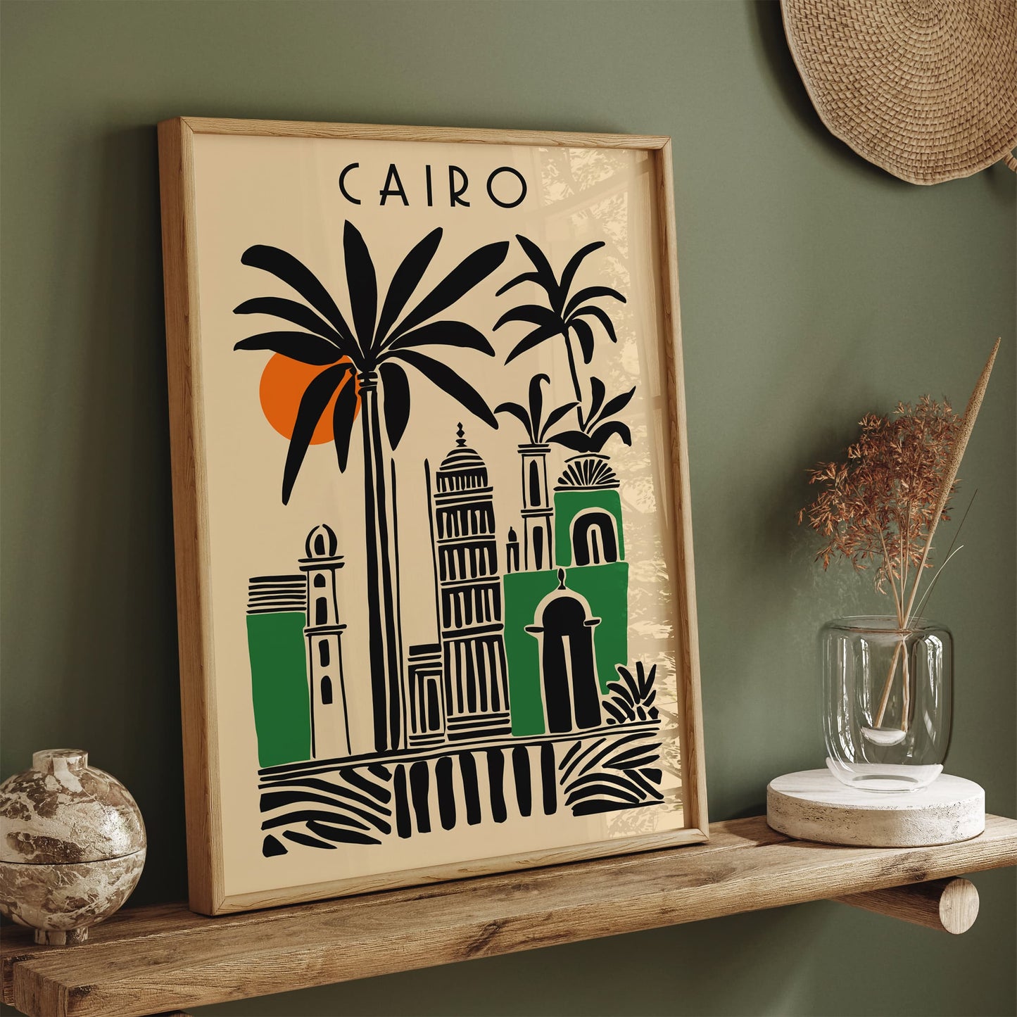 Cairo Egypt Travel Modern Poster