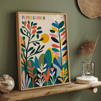 Paper Garden Colorful Poster