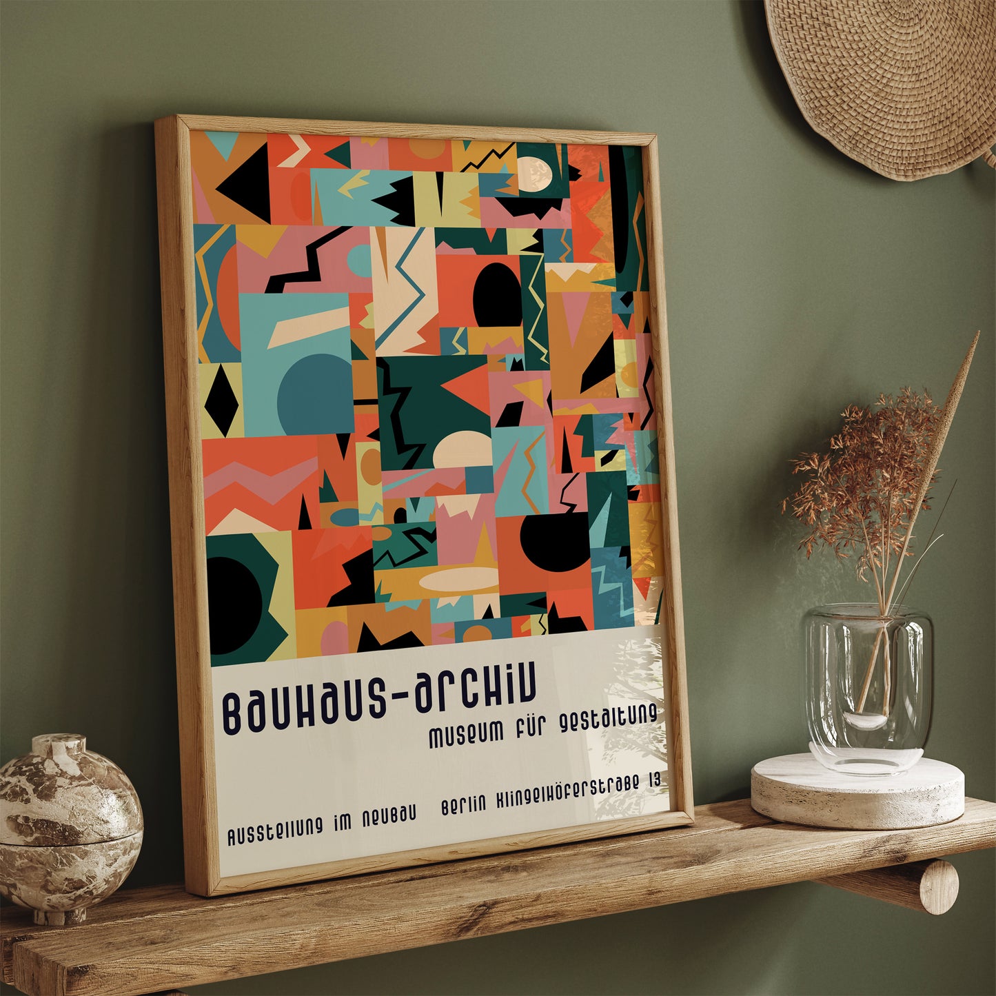 Bauhaus Archiv Retro Exhibition Art Print