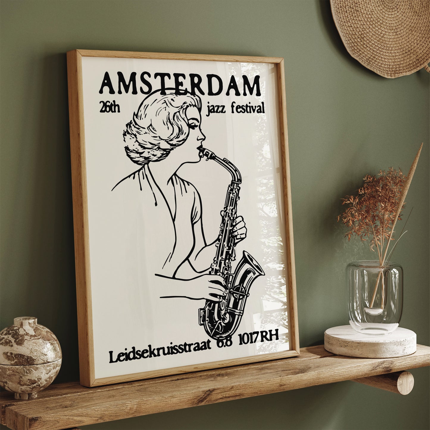 Amsterdam Jazz Festival Vintage Poster