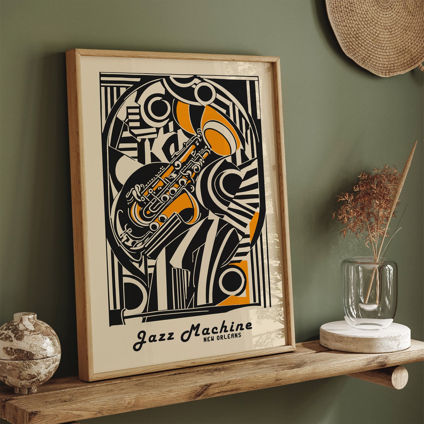 NOLA Jazz Machine Vintage Wall Art