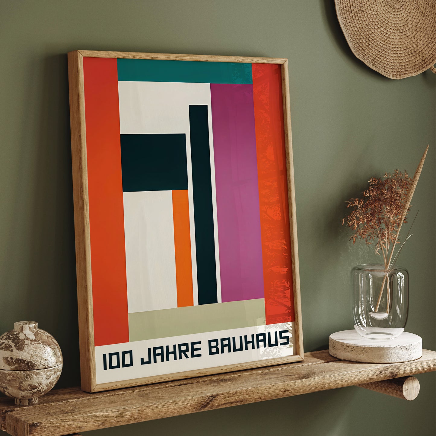 Modern 100 Jahre Bauhaus Art Print 2024