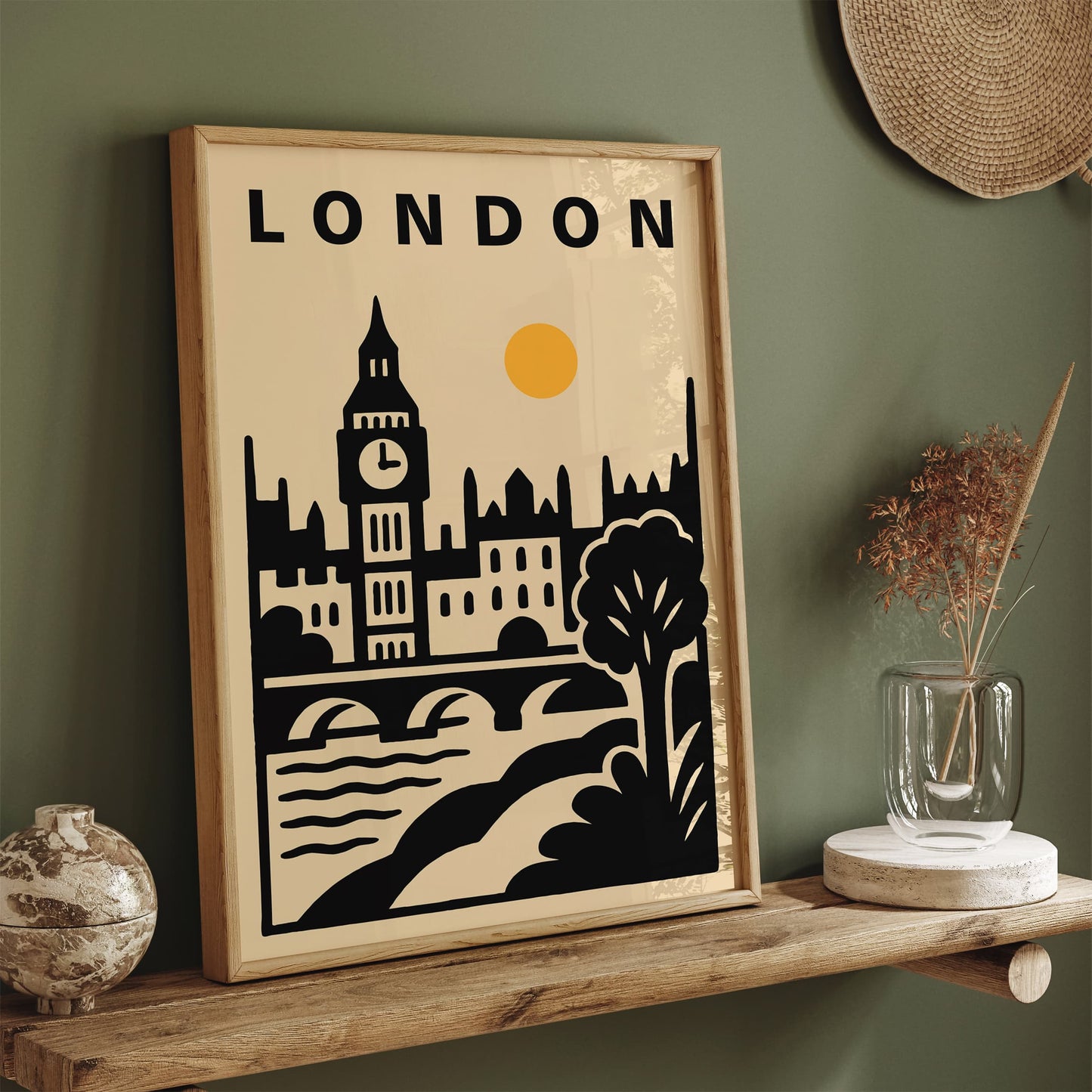London Big Ben Modern Travel Poster