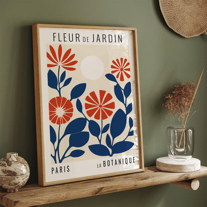 Retro French Flower Market Print