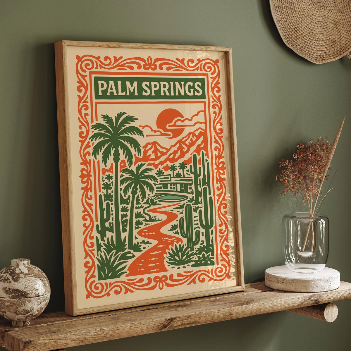 Retro Palm Springs Travel Poster