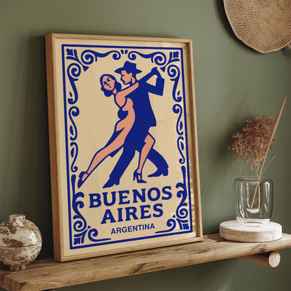 Buenos Aires Argentina Poster - Tango Dancers Wall Art