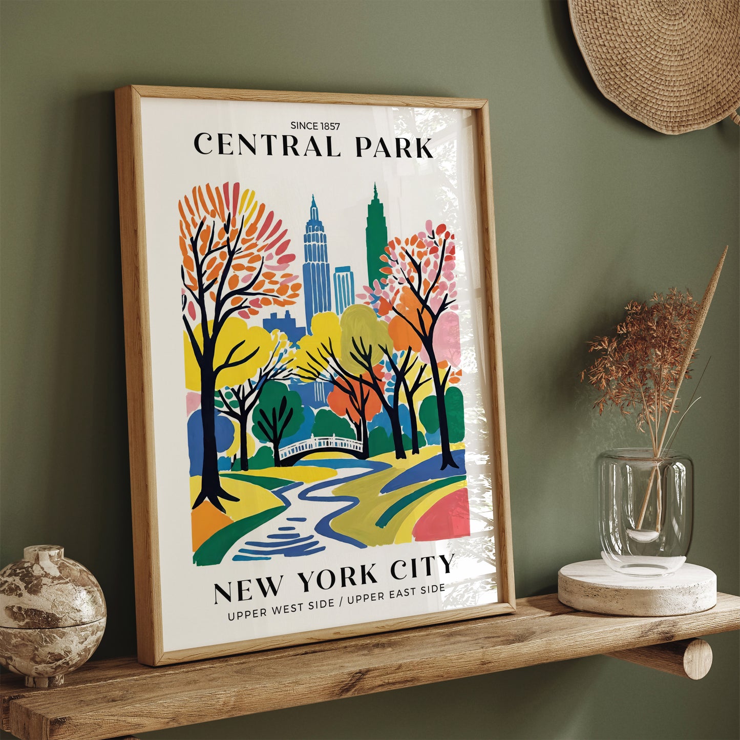 New York City Central Park Travel Poster