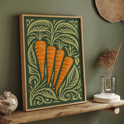 Carrots Rococo Wall Art Print