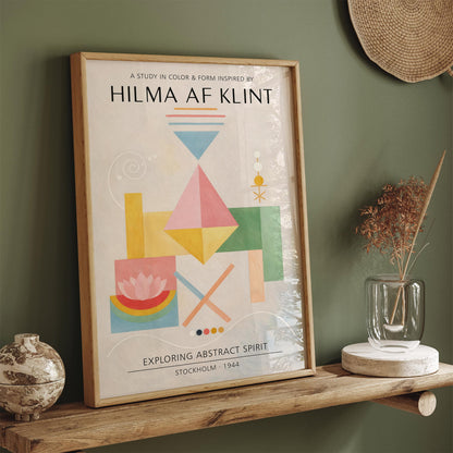 Hilma Af Klint inspired Exihibition Poster Print