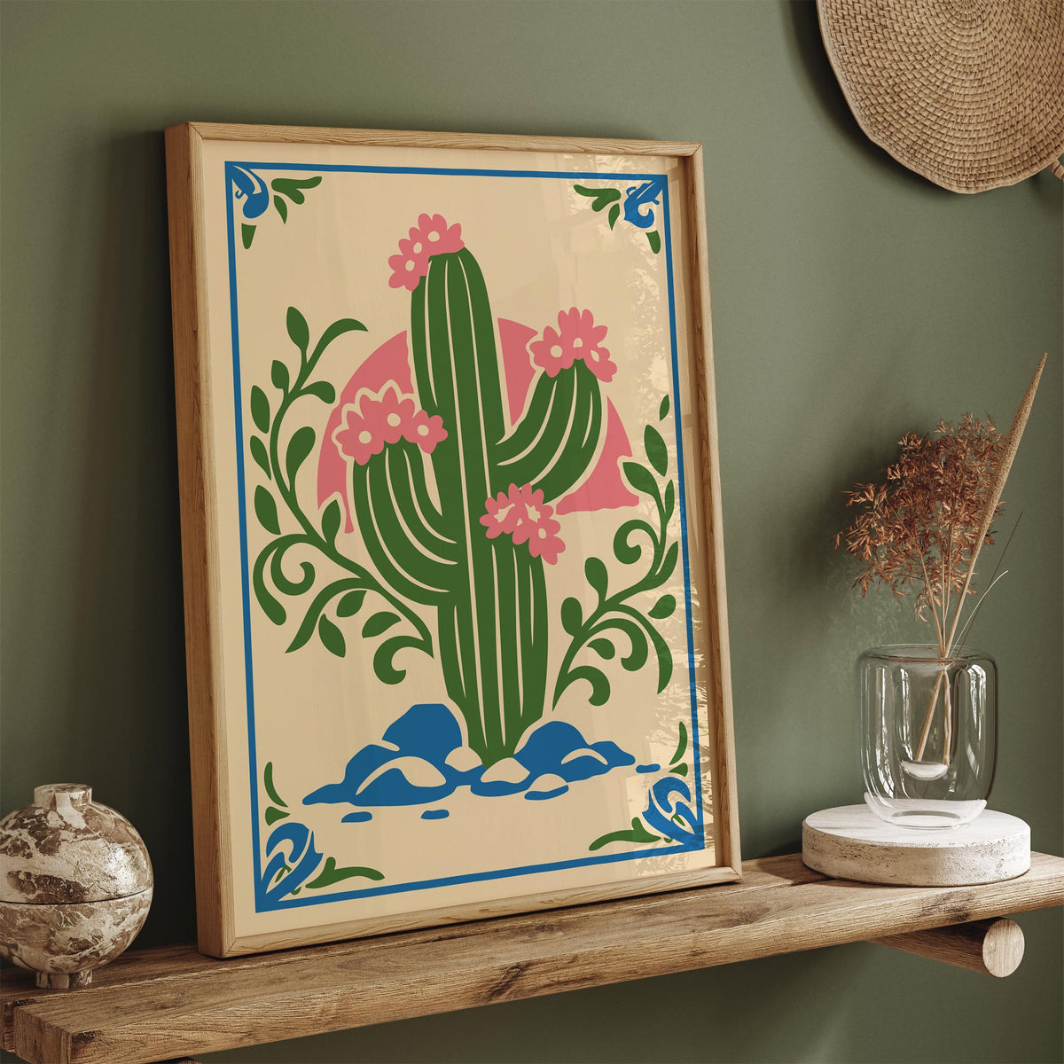 Saguaro Cactus Art Poster