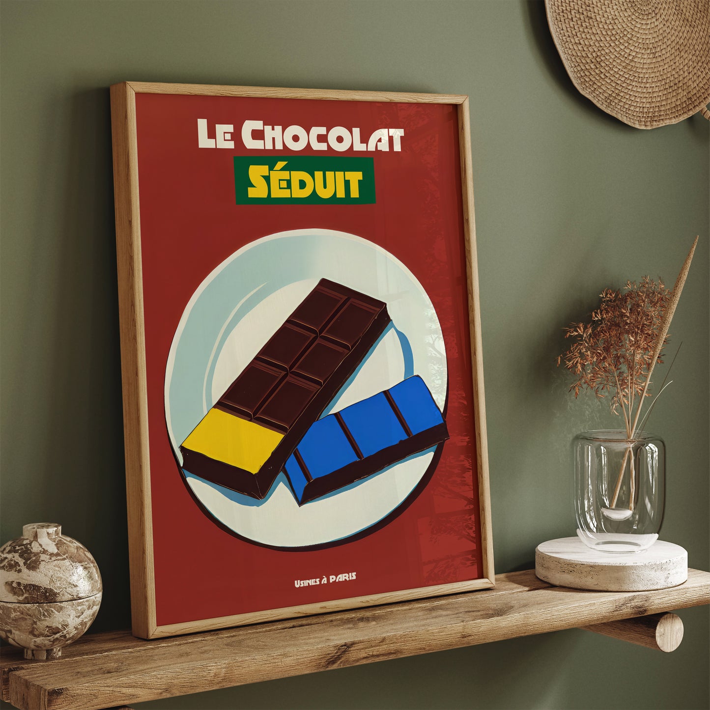 French Chocolate Vintage Art Print