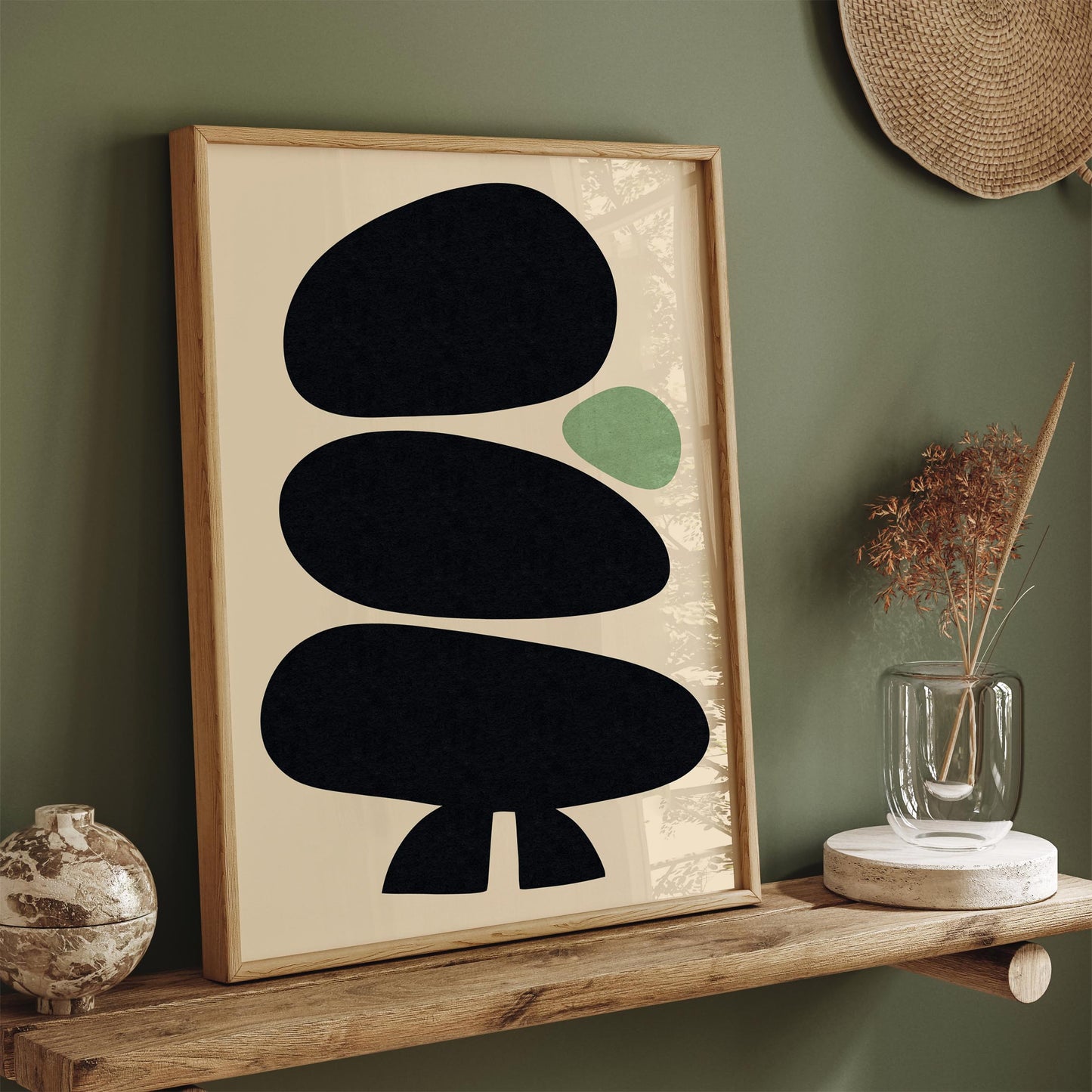 Minimalist Zen Stones Poster