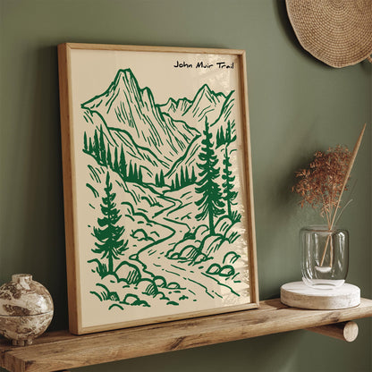 John Muir Trail Poster
