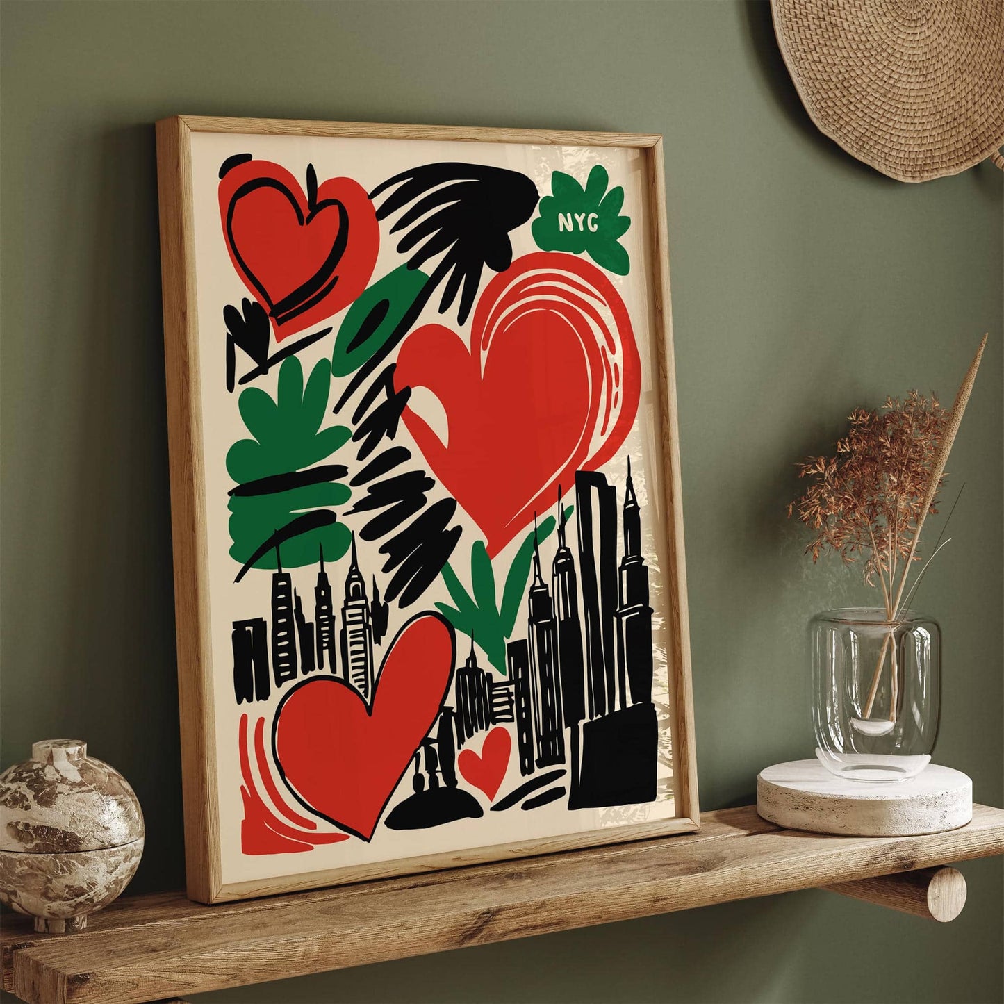I Love New York Travel Pop Art Poster