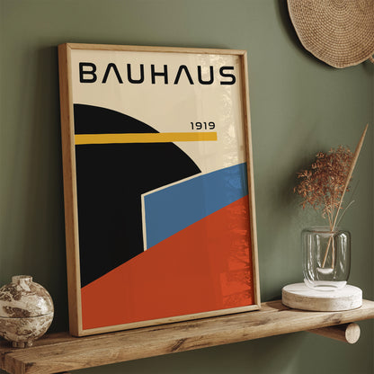 Minimalist Bauhaus Office Art Print