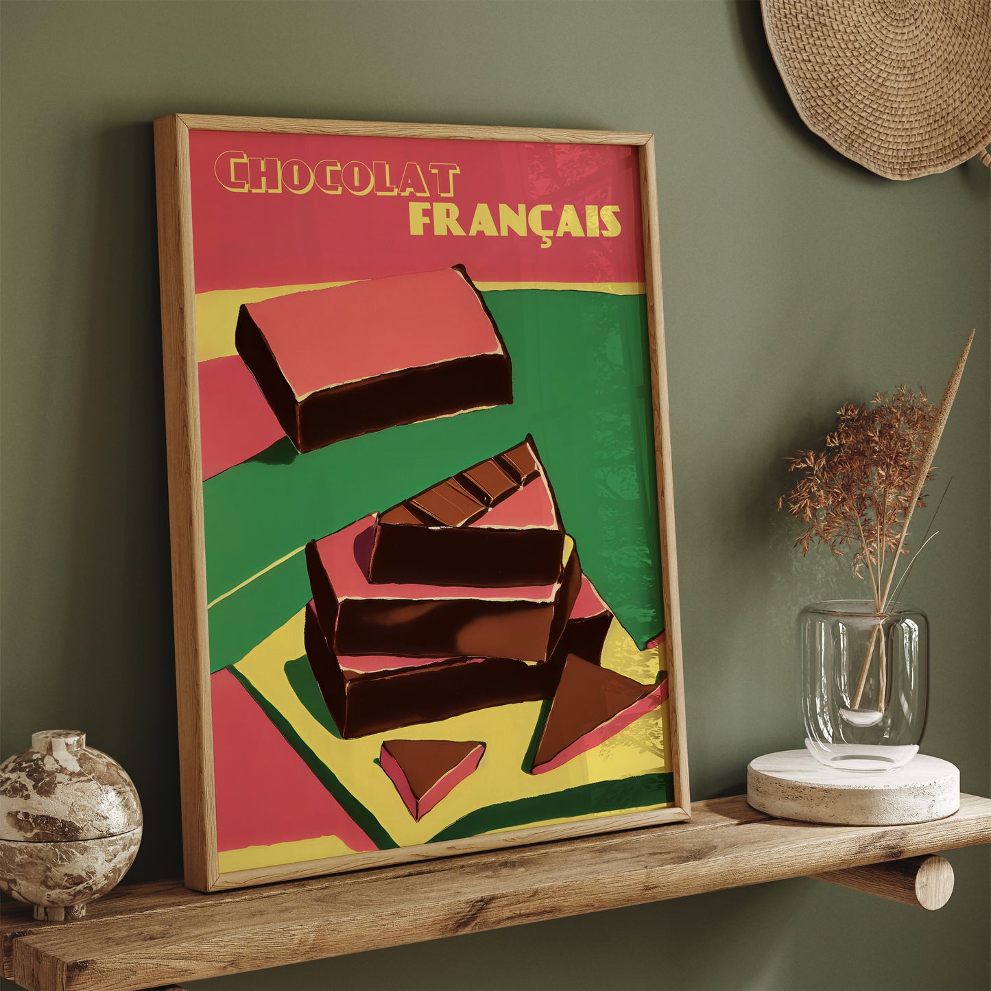 French Chocolat Retro Art Print