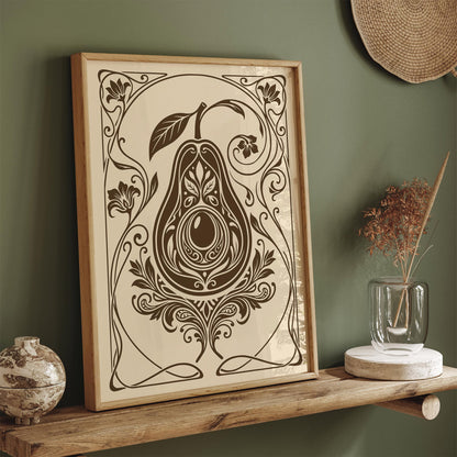 Vintage Avocado Poster