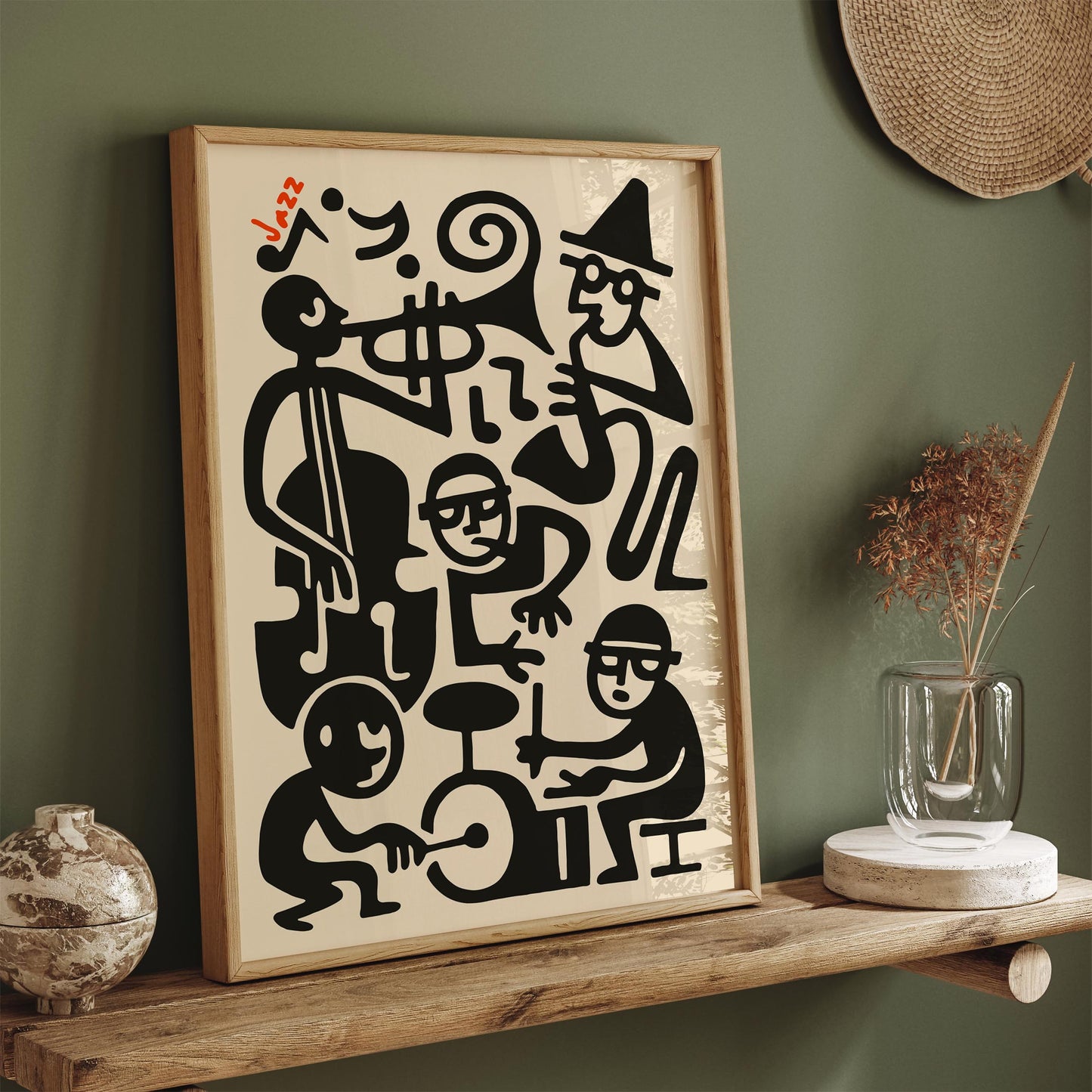 Jazz Band Poster - Abstract Music Print