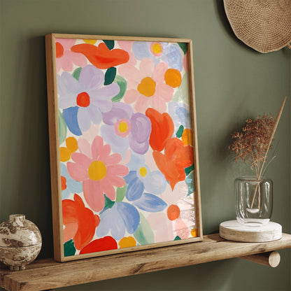 Spring Colorful Flowers - Painting Edition Art Print