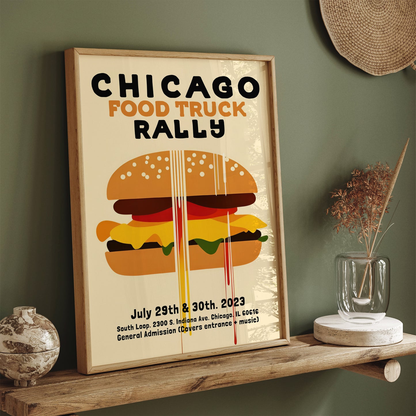 Chicago Food Truck Poster Reproduction