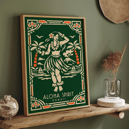 Aloha Spirit Hawaii Hula Dancer Poster