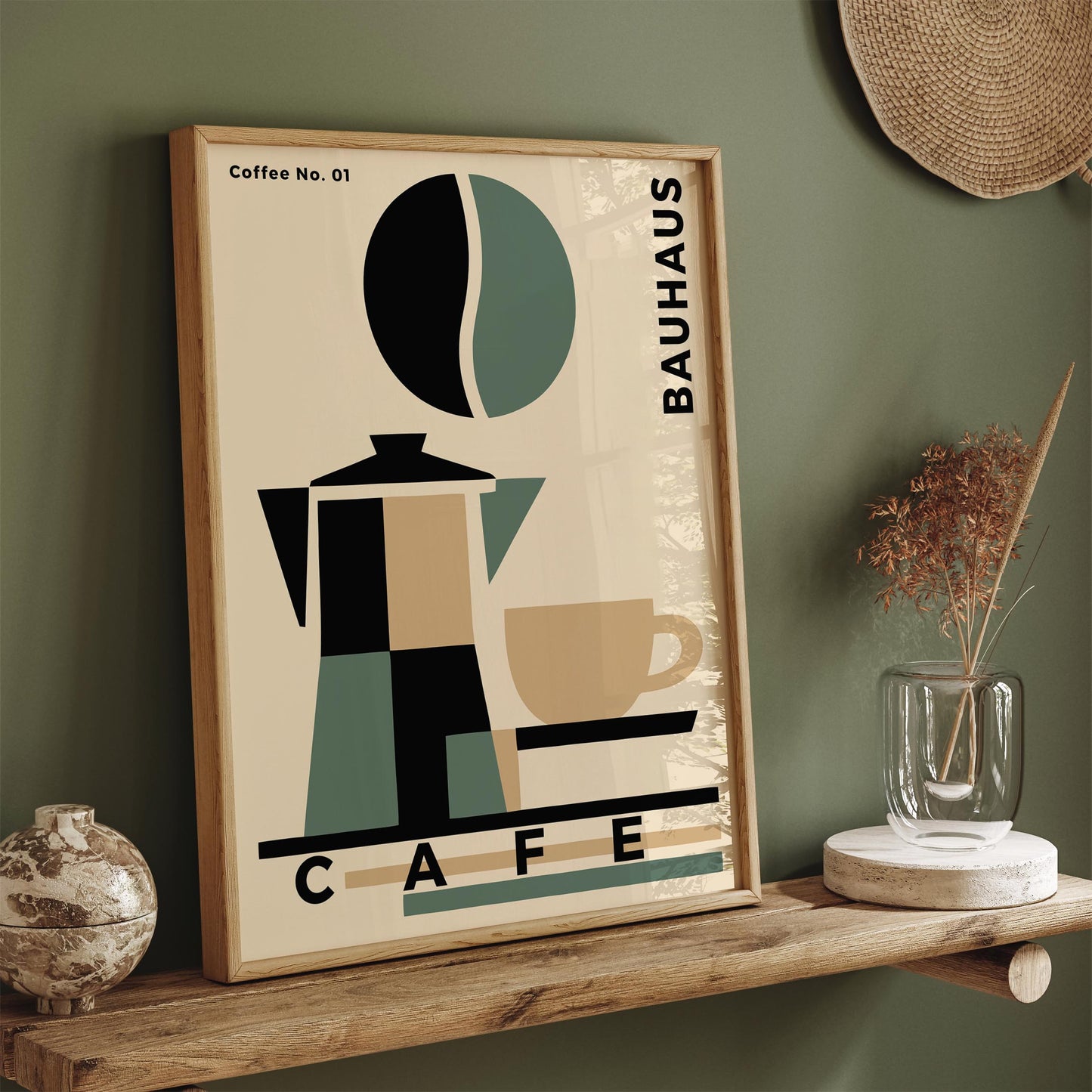 Bauhaus Cafe Exhibition Poster – Modern Art Wall Print