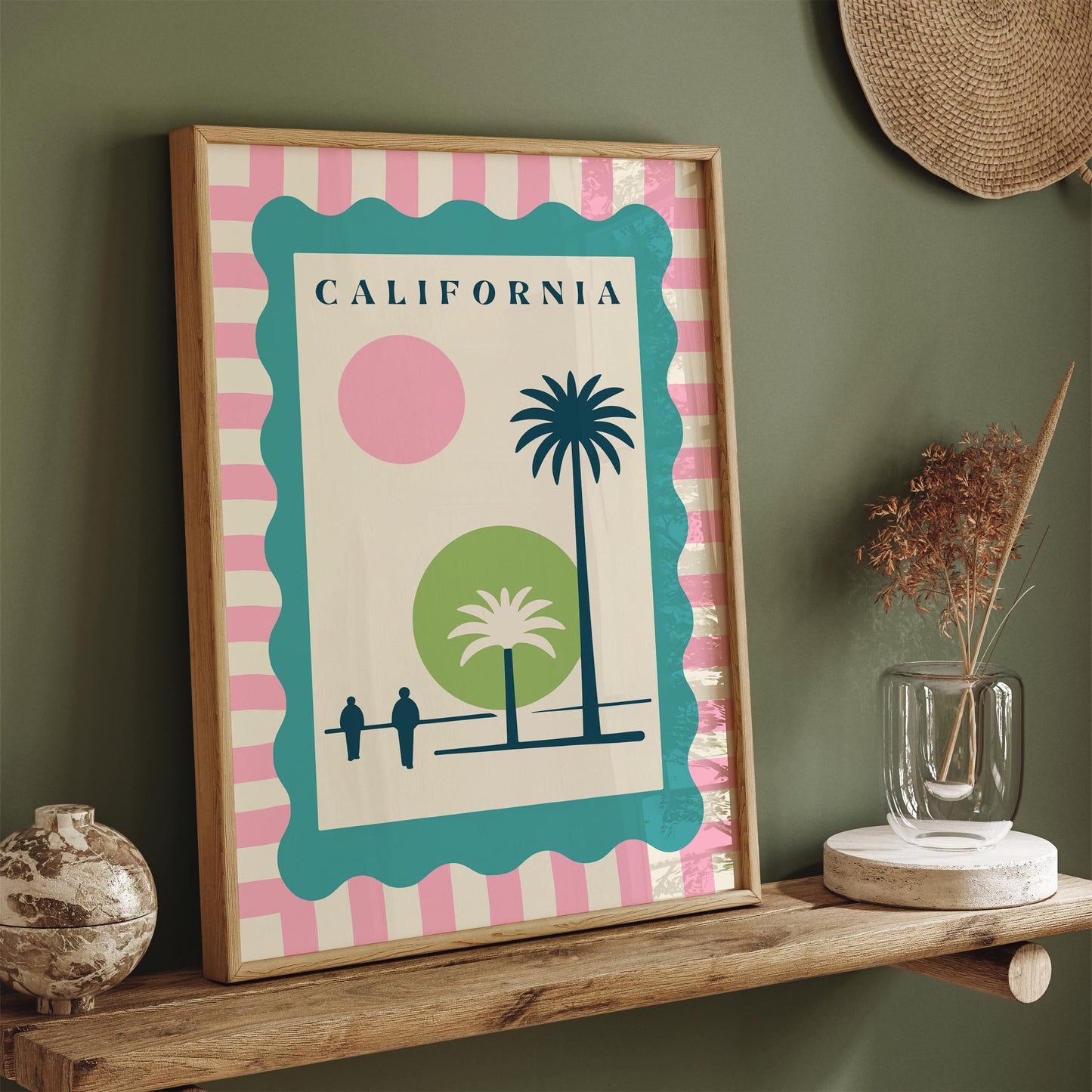 California Poster - Mid Century Modern Print