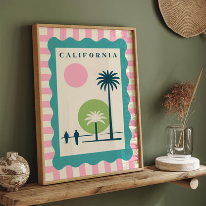 California Poster - Mid Century Modern Print