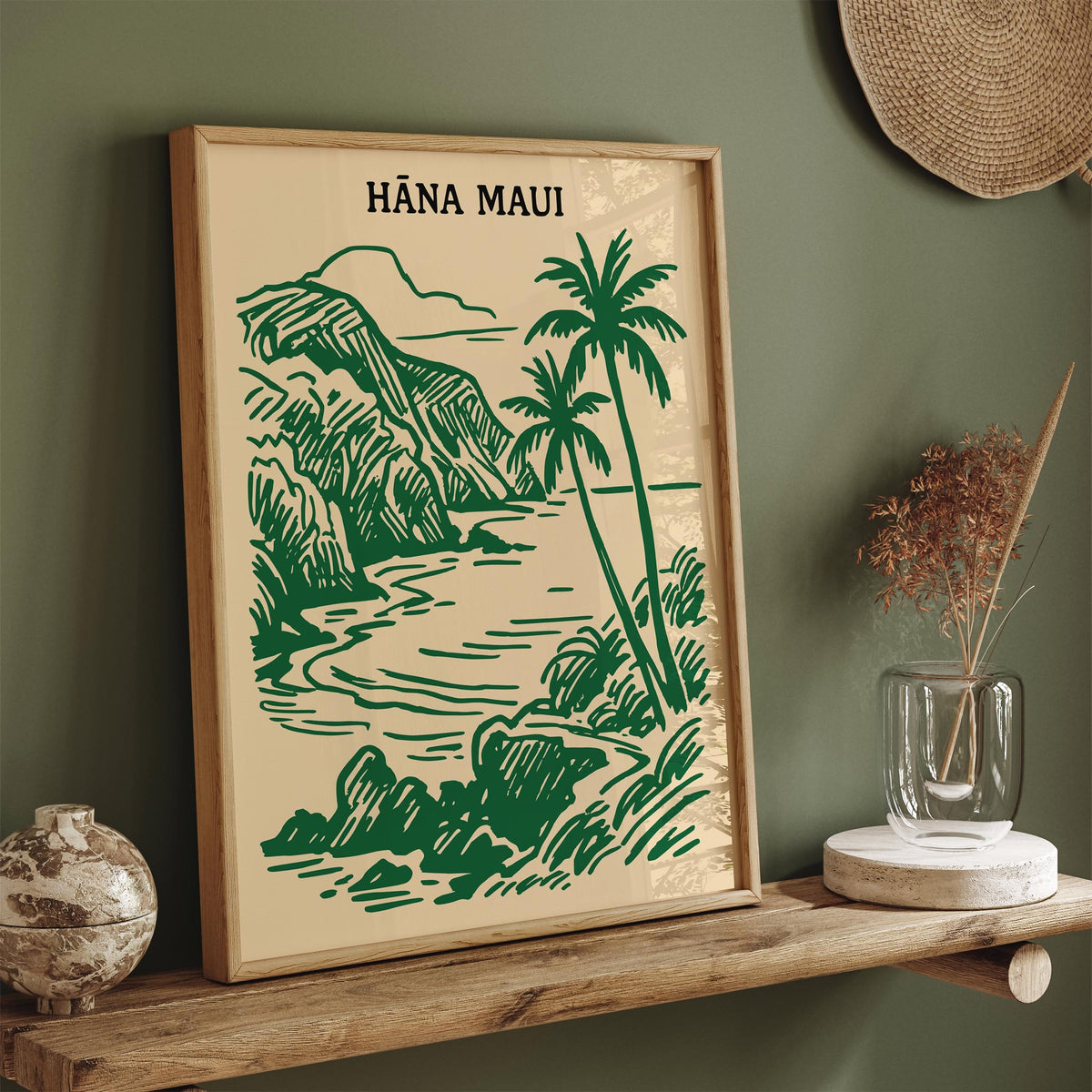 Hana Maui Hawaii Travel Poster