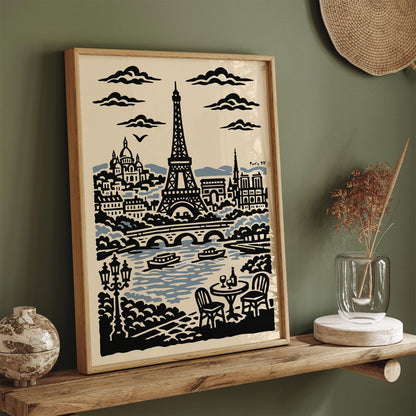 Paris 97 Vintage Travel Poster