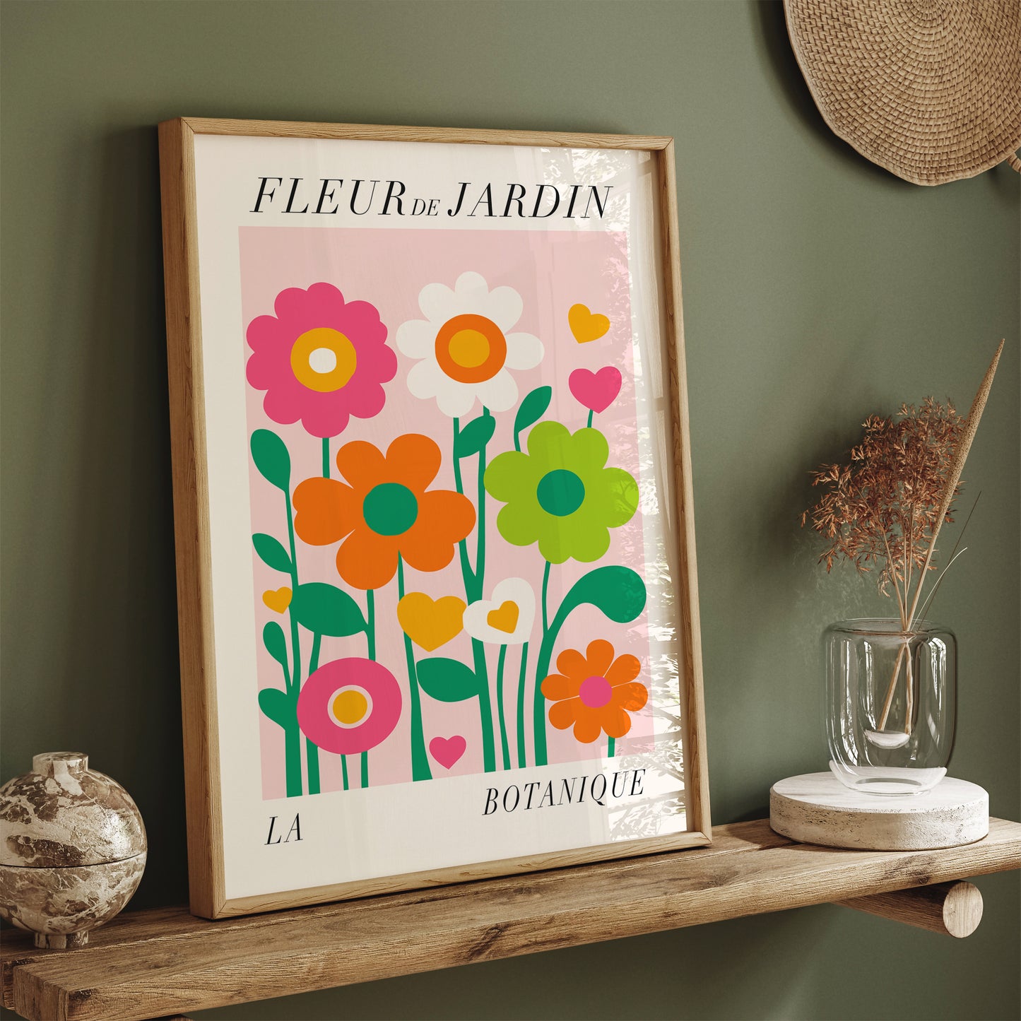 Cute Fleur de Jardin French Art Print