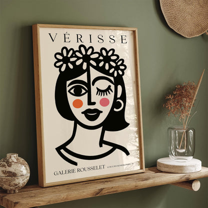 Girl with Flower Crown – Verisse Galerie Rousselet Art Print