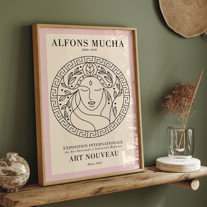 Alfons Mucha Art Nouveau Exhibition Poster