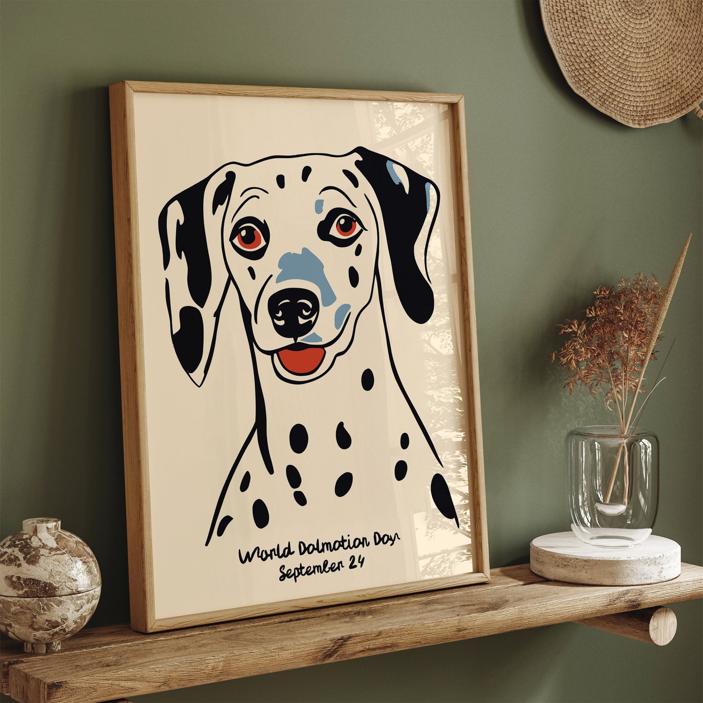 Cute Dalmatian Wall Art Print