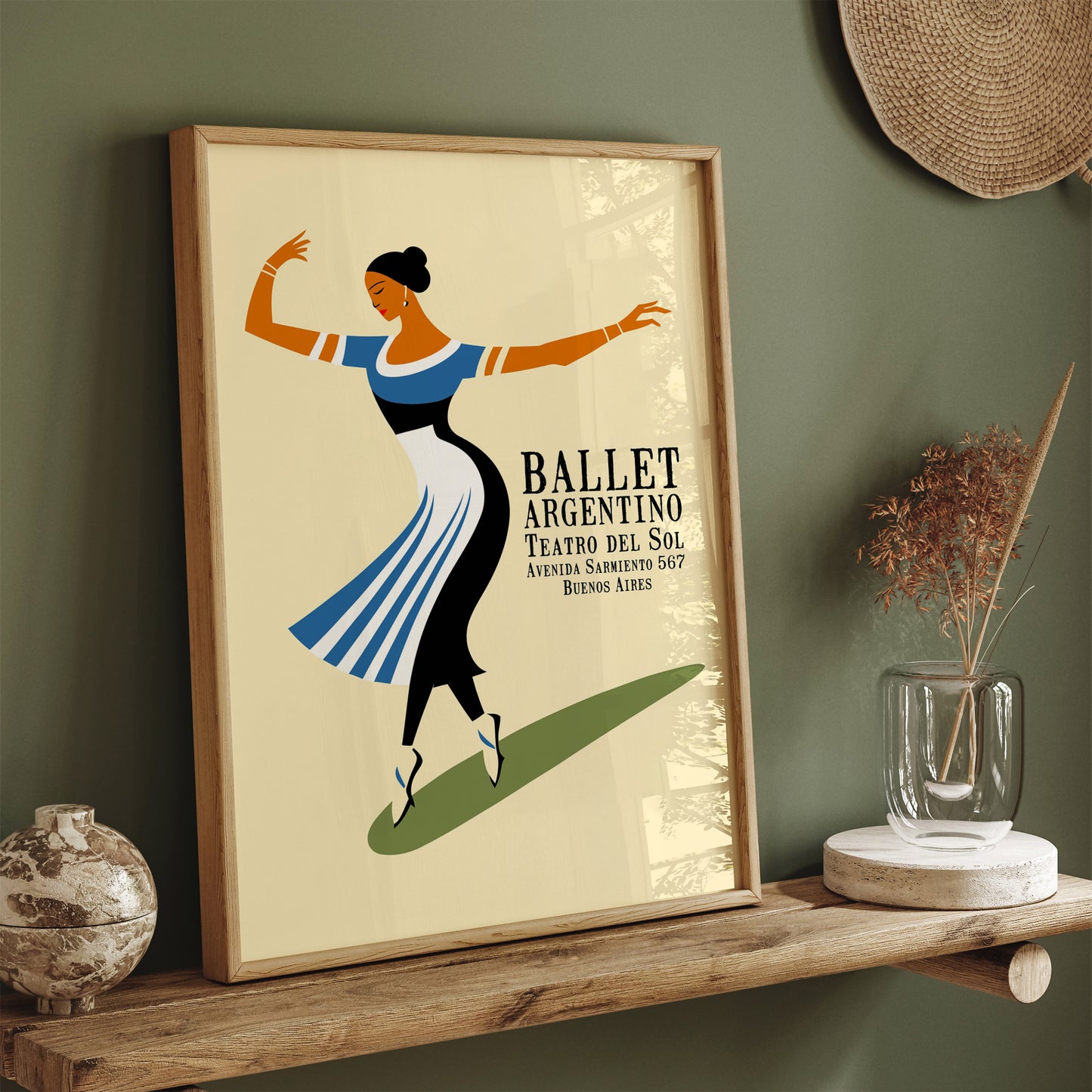 Argentino Ballet Retro Ballerina Wall Art