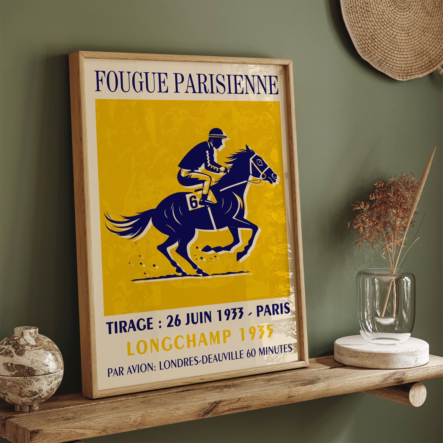 French Horseracing Poster