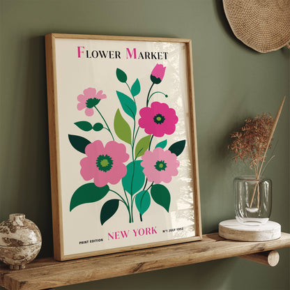 Flower Market New York 2024 Art Print