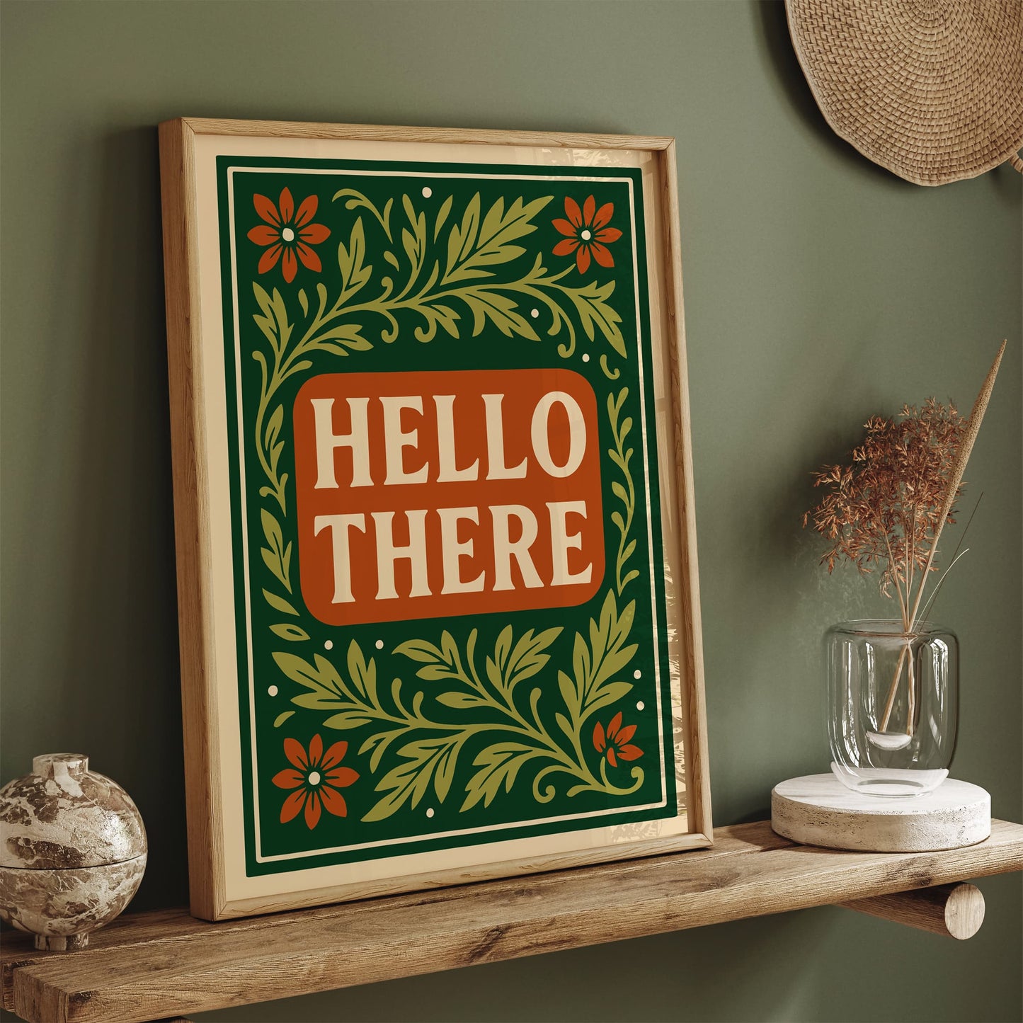 Hello There Poster – Entryway Wall Art